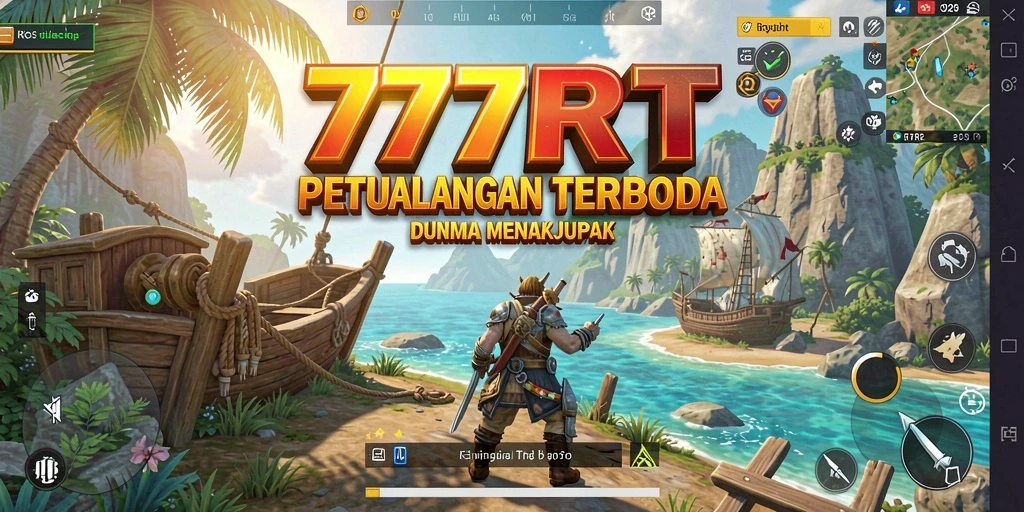Screenshot gameplay 777RT menampilkan aksi eksplorasi dunia terbuka.