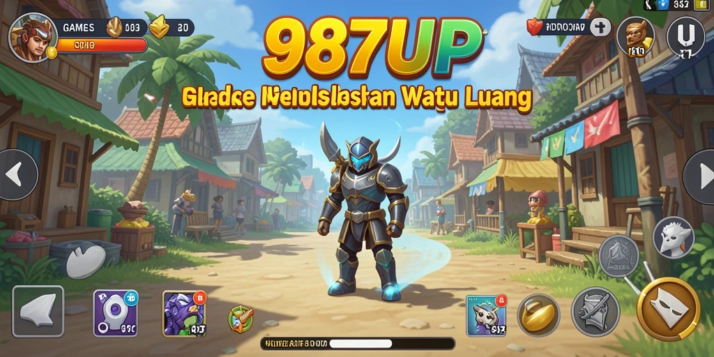 Tampilan menarik dari gameplay <strong>987UP</strong> saat karakter bekerja.