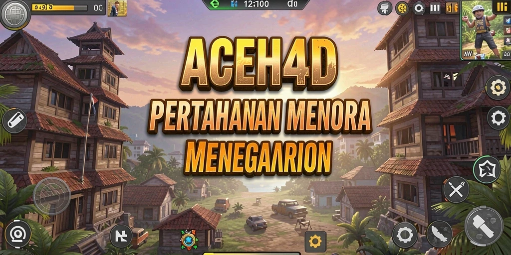 Screenshot gameplay ACEH4D menampilkan pertarungan Tower Defense yang seru.
