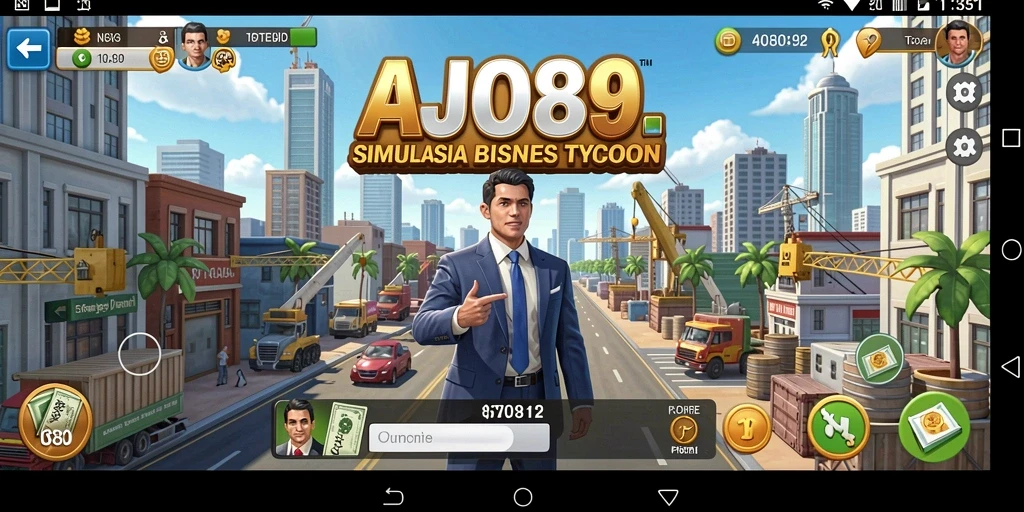 Gameplay AJO89 yang dinamis dan penuh tantangan di dunia Tycoon.