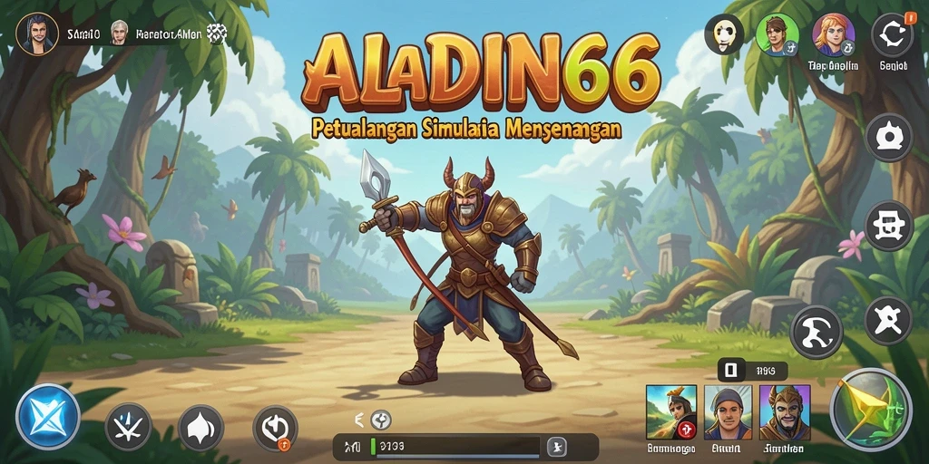 Tampilan utama ALADIN66 dengan gameplay simulasi yang seru.