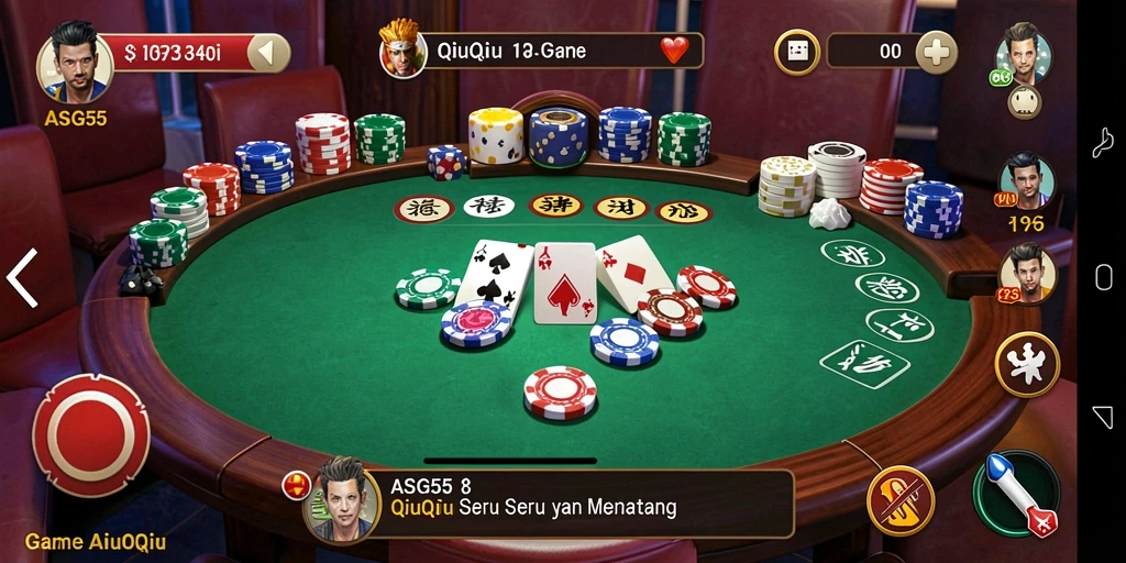 Gameplay seru QiuQiu dalam ASG55 yang mengasyikkan.