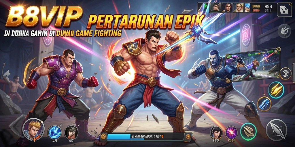 Gameplay pertarungan seru dan grafis menawan dalam B8VIP.