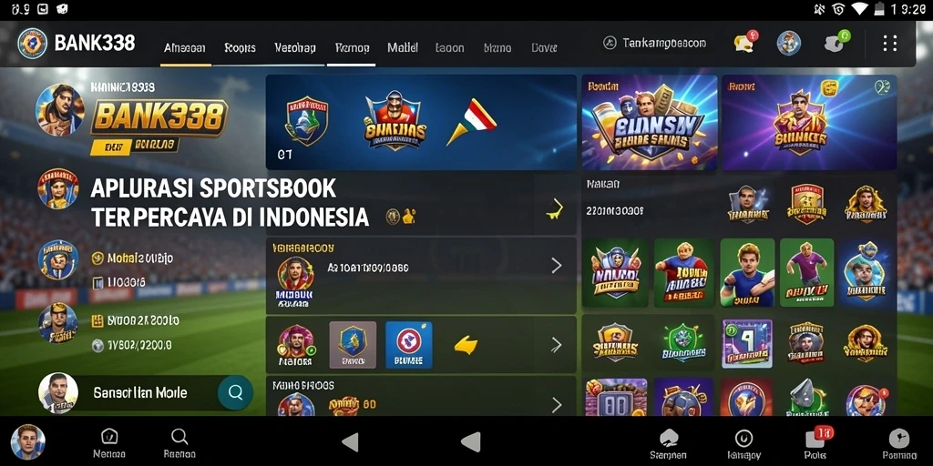 Tampilan screenshot BANK338 menampilkan taruhan olahraga yang menarik.
