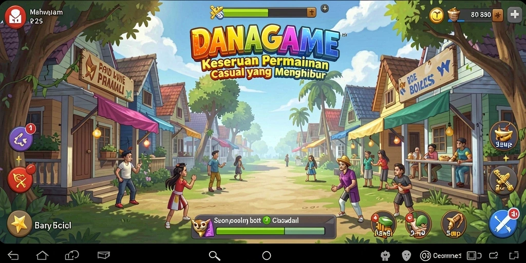 Tampilan gameplay DANAGAME yang menghibur dan seru.