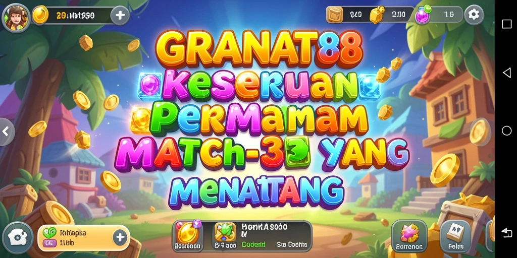 Tangkapan layar gameplay <strong>GRANAT88</strong> menunjukkan keseruan mencocokkan benda-benda.