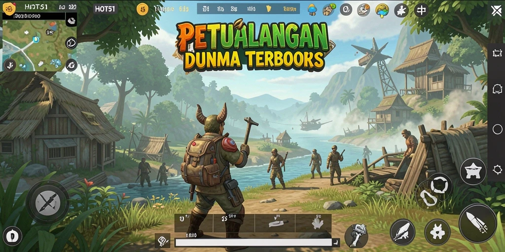 Tangkapan layar HOT51 menampilkan petualangan seru di dunia terbuka.