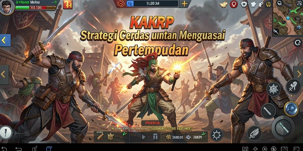 Gameplay KAKRP yang penuh strategi dan taktik mendebarkan.