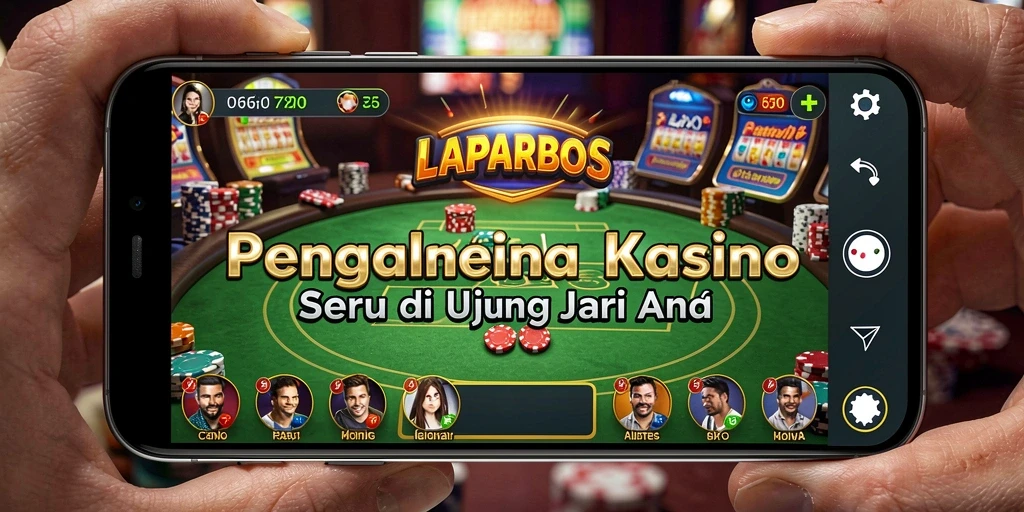Tampilan gameplay seru dari LAPARBOS dengan berbagai permainan kasino.