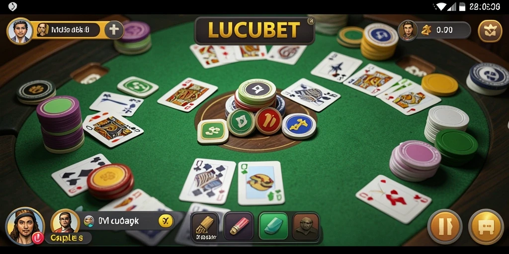 Screenshot gameplay Gaple di LUCUBET yang seru.