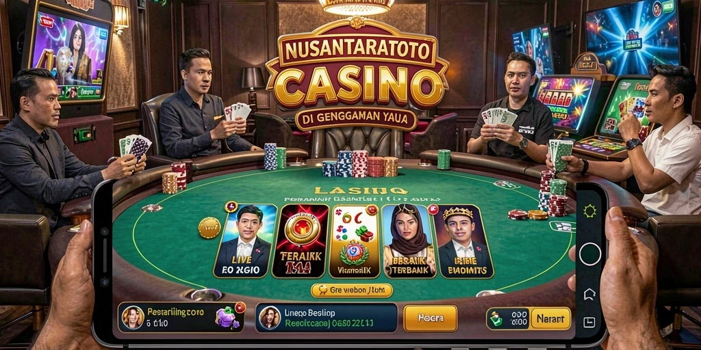 Gameplay Live Casino yang seru dan interaktif dari NUSANTARATOTO.