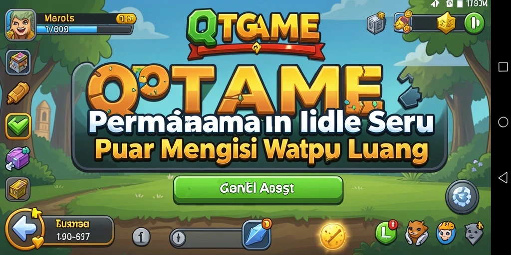 Tampilan gameplay QTGAME yang menarik dan interaktif.