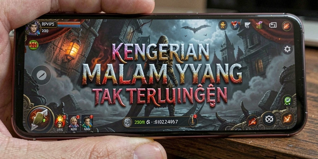 Screenshot gameplay menampilkan momen menegangkan dalam RPVIP5.