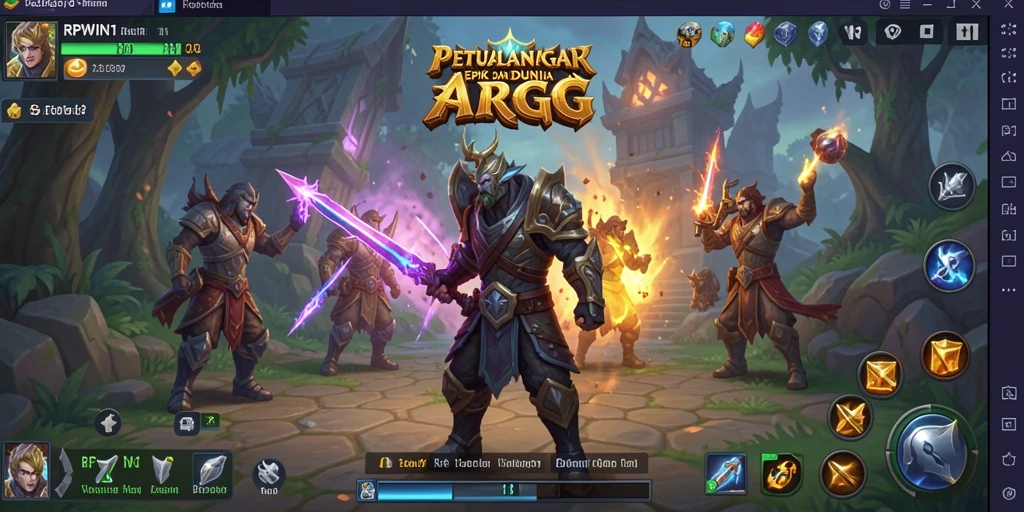 Tampilan gameplay menarik dari RPWIN1 yang membuat ketagihan.