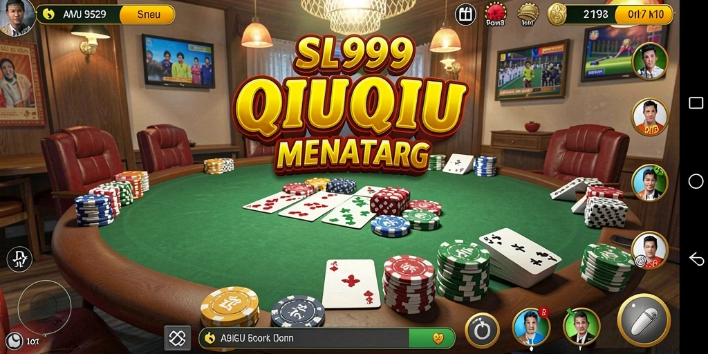 Tampilan gameplay seru dari SL999 saat bermain QiuQiu.