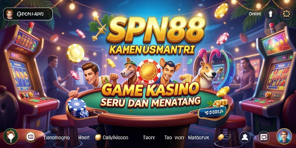 Tampilan menarik dan gameplay kasino yang seru di SPN88.