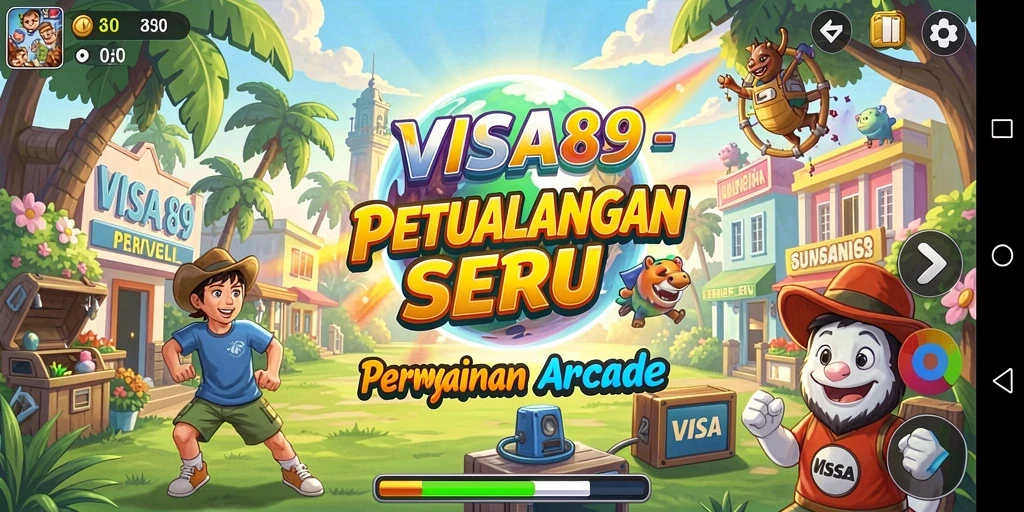 Screenshot gameplay VISA89 dengan aksi Arcade yang mendebarkan.