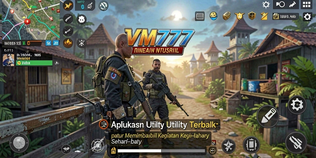 Tampilan utama VM777 dengan fitur-fitur Utility yang memudahkan pengguna.