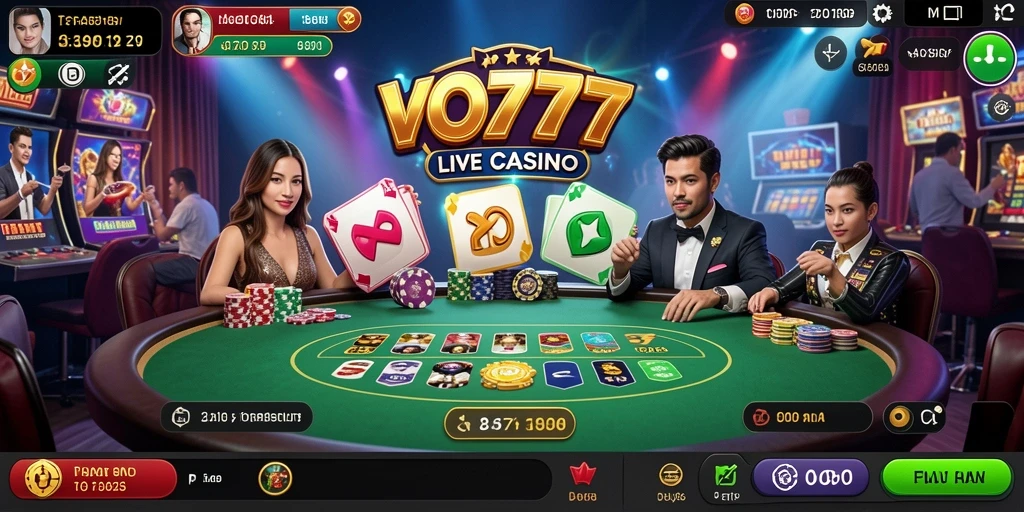 Gameplay Live Casino yang mendebarkan dan interaktif di VO777.