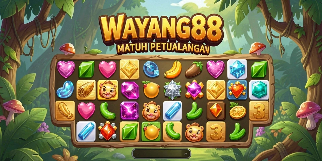 Tampilan screenshot WAYANG88 dengan gameplay seru Match-3.