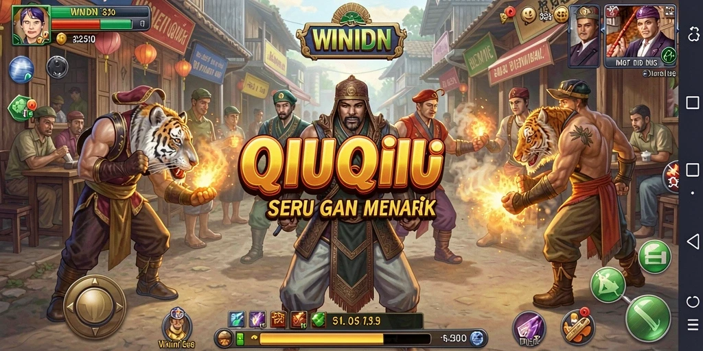 Screenshot gameplay QiuQiu WINIDN yang menarik dan seru.